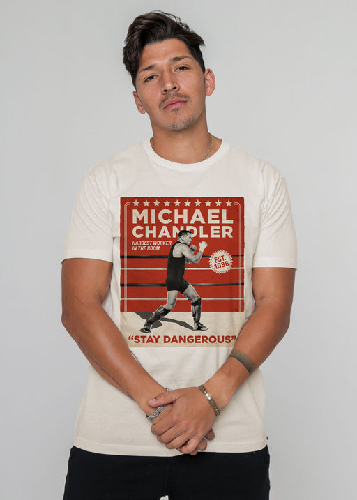 Michael Chandler Boxing Poster Antique White Classic T-Shirt
