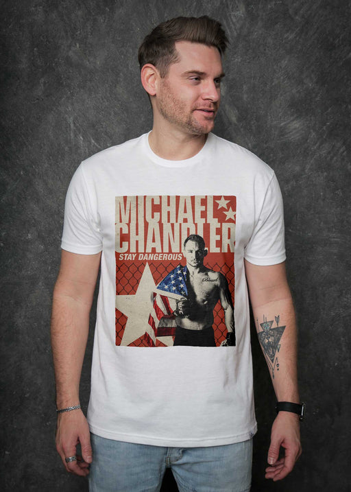 Michael Chandler Boxing Poster USA White Classic T-Shirt