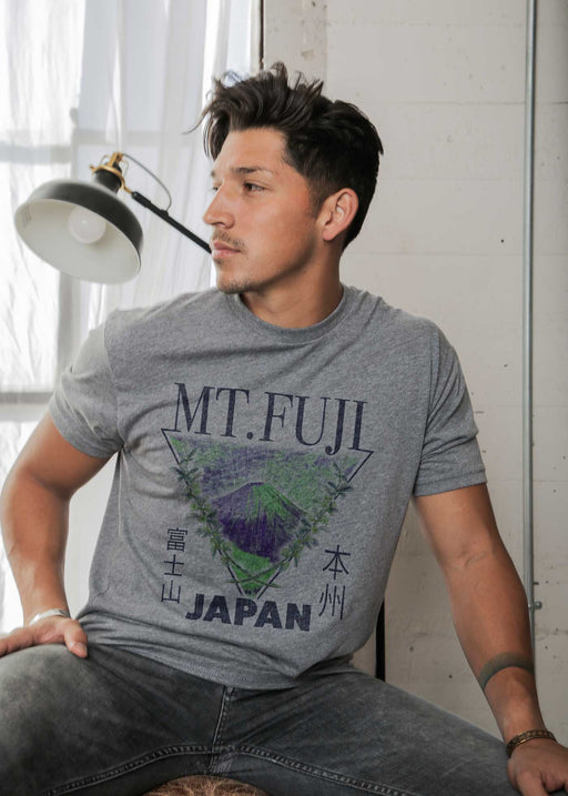 Mount Fuji Men's Heather Grey Classic T-Shirt