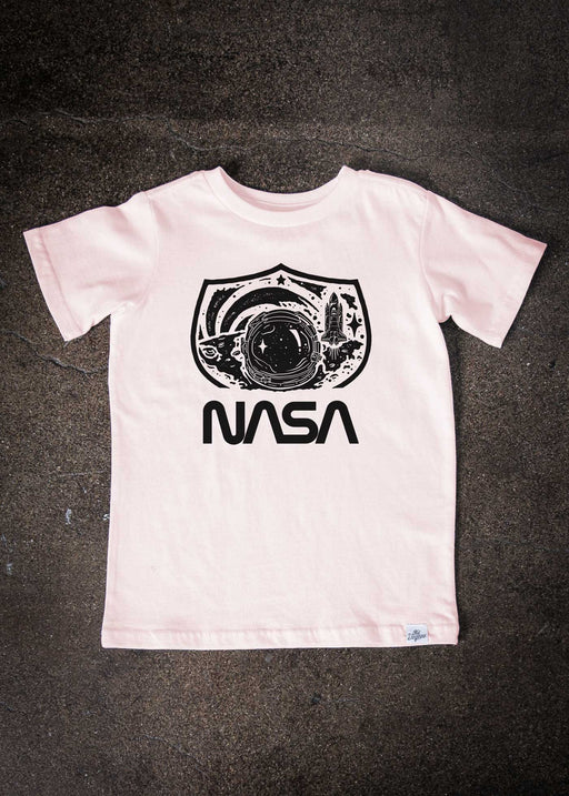 NASA Apollo 11 Kid's Pink T-Shirt alternate view