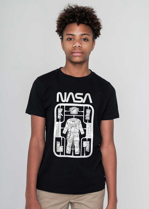 NASA Astronaut Toy Kid's Black T-Shirt
