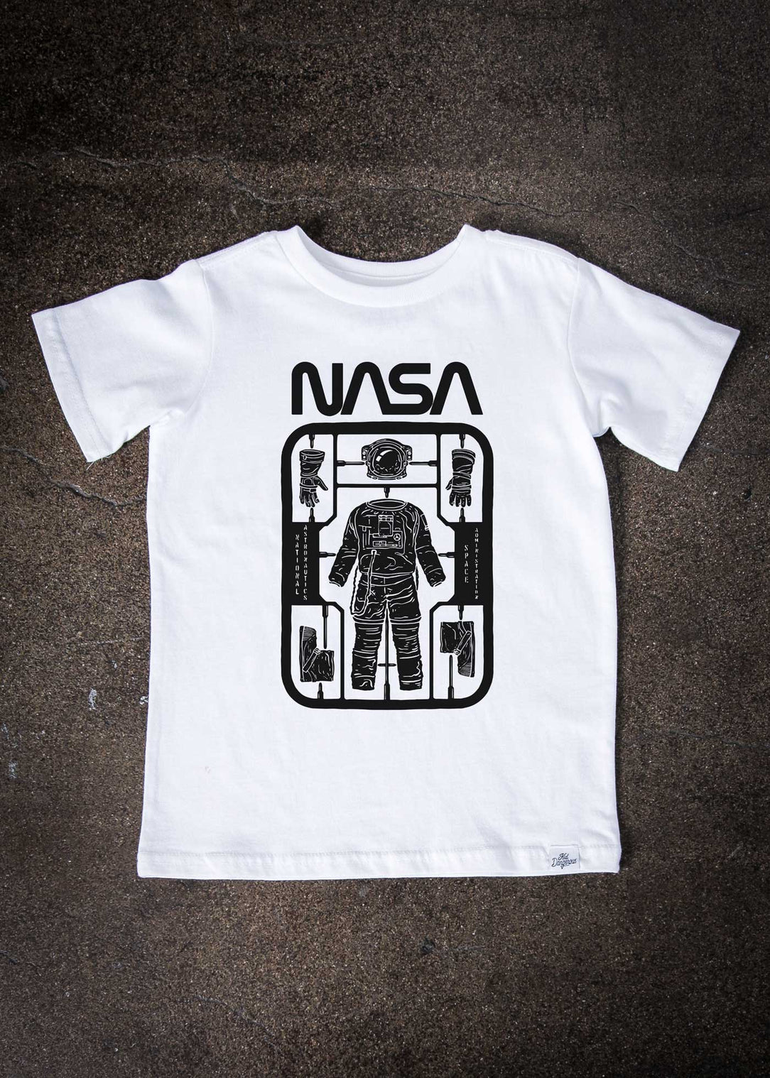 NASA Astronaut T-Shirt Kid\'s Toy Kid — White Dangerous