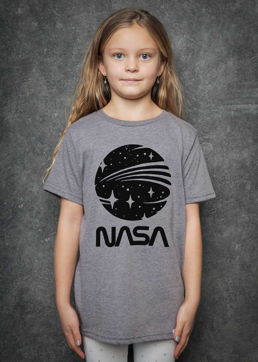 NASA Galaxy Kid's Heather Grey T-Shirt
