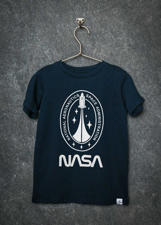 NASA Journey Badge Kid's Navy T-Shirt