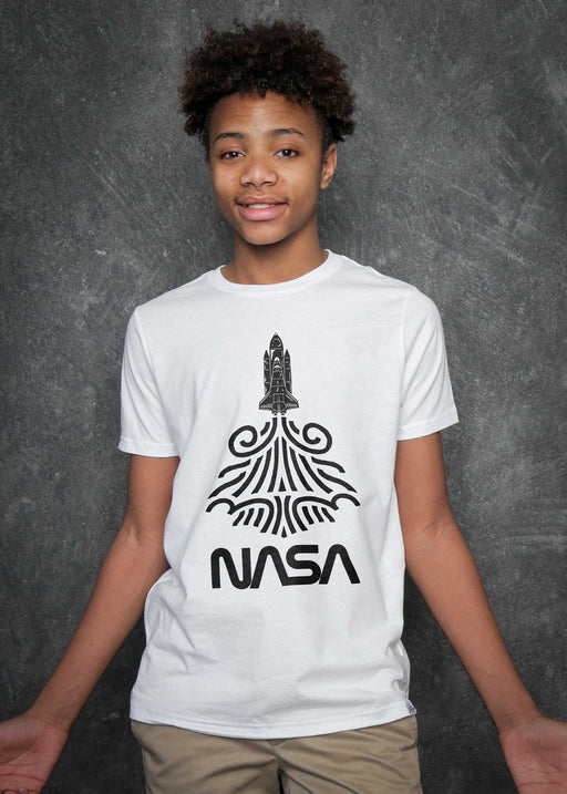 NASA Liftoff Kid's White T-Shirt
