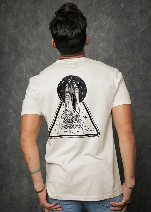 NASA Shuttle Badge Men's Antique White Classic T-Shirt
