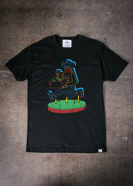 Neon Robber Men's Black Classic T-Shirt alternate view