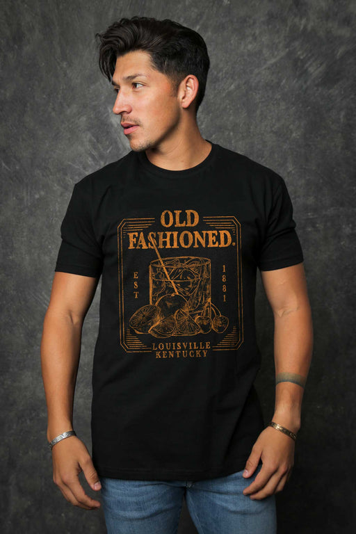 Old Fashioned 81 Men's Black Classic T-Shirt alternate view