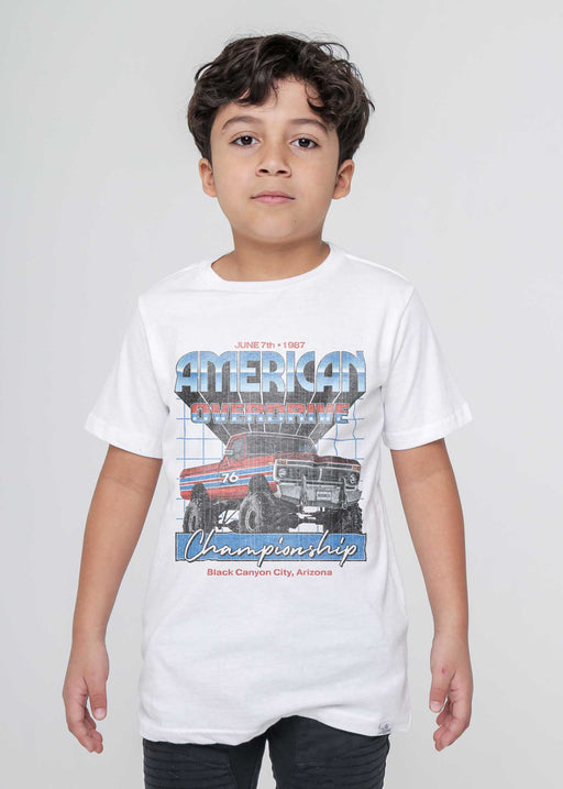 American Overdrive Kid's White T-Shirt