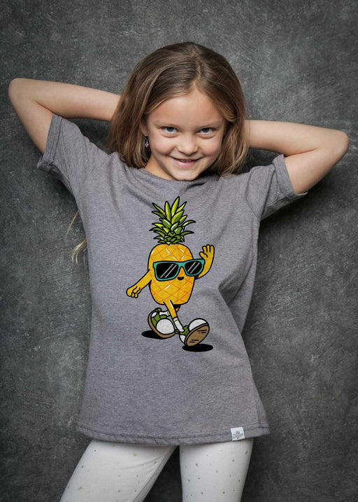 Pineapple Homie Kid's Heather Grey T-Shirt