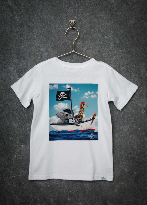 Pirates Kid's White T-Shirt