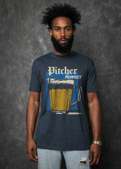 Pitcher Perfect Poster Men's Heather Navy Classic T-Shirt