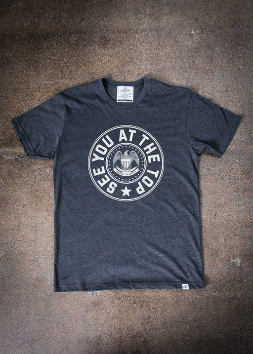 See You at the Top Crest Charcoal Classic T-Shirt alternate view