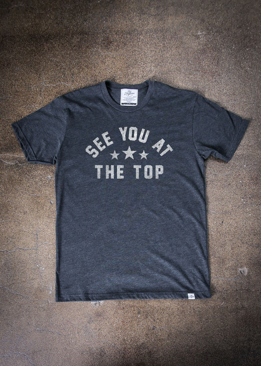 See You at the Top Stars Men's Charcoal Classic T-Shirt alternate view