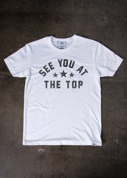 See You at the Top Stars Men's White Classic T-Shirt alternate view
