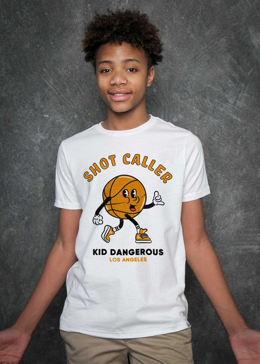 Shot Caller Kid's White T-Shirt