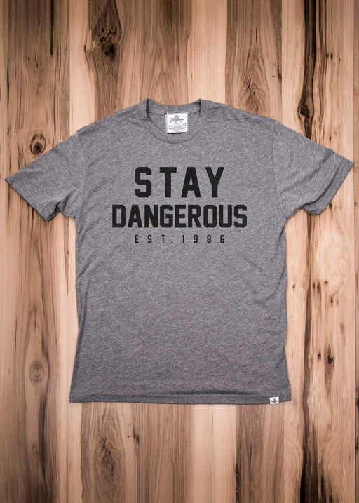 Stay Dangerous Collegiate Heather Grey Classic T-Shirt alternate view