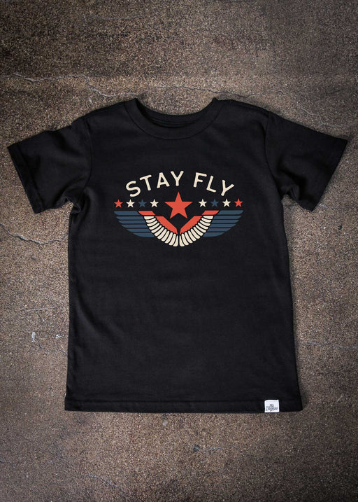 Stay Fly Kid's Black T-Shirt