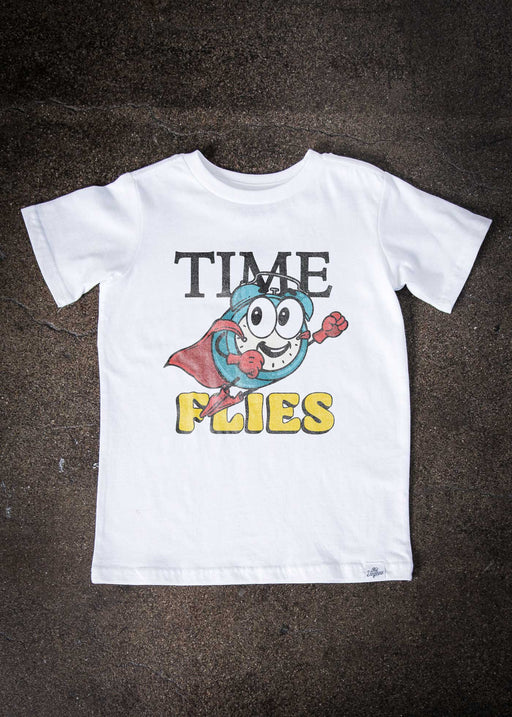 Time Flies Kid's White T-Shirt alternate view
