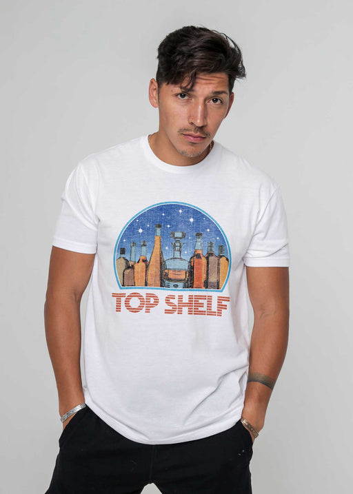 Top Shelf Space Men's White Classic T-Shirt