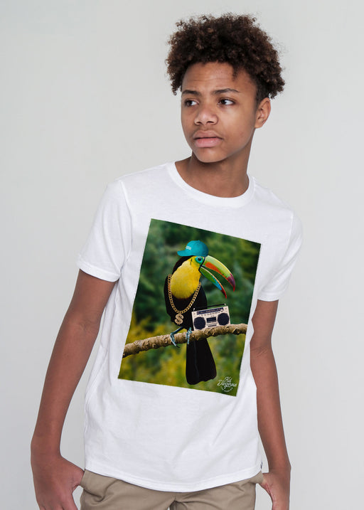 Toucan Kid's White T-Shirt alternate view