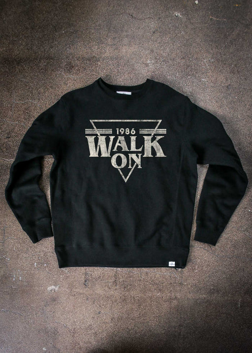 Walk On 1986 Black Crewneck Sweatshirt