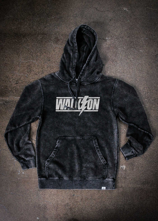 Walk On Lightning Mineral Wash Black Pullover Hoodie alternate view