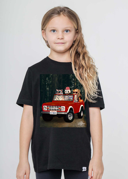 Wilderness Crew Kid's Black T-Shirt