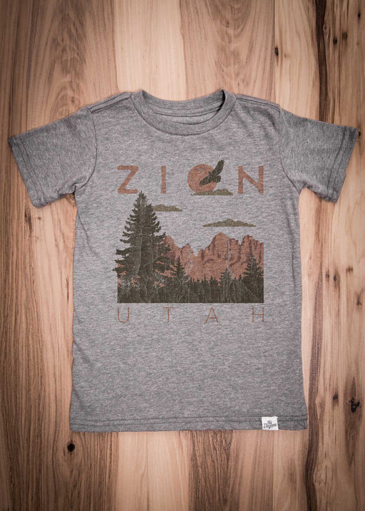 Zion Kid's Heather Grey T-Shirt alternate view